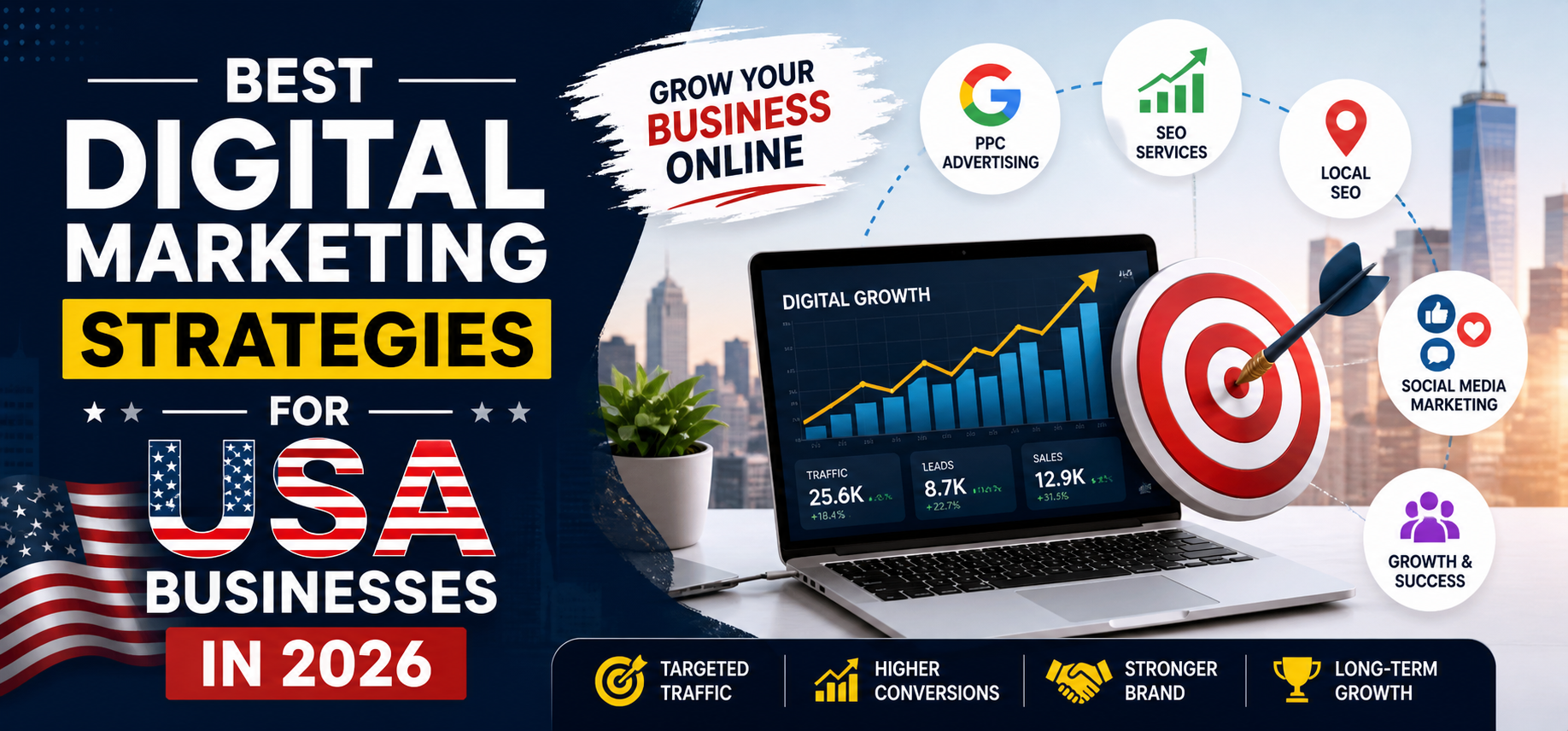 Best Digital Marketing Strategies for USA Businesses in 2026 - Conexiq